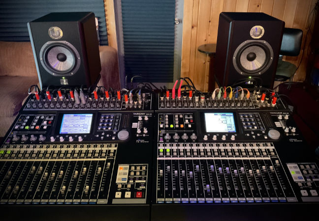 Tascam mixing console